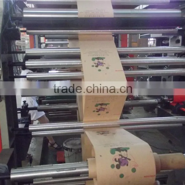 HAS VIDEO Cheap Price 2 4 6 Colors Flexographic Type Paper Bag Printing Machine For Food Bag,Bread Bag,Shopping Bag photo-2