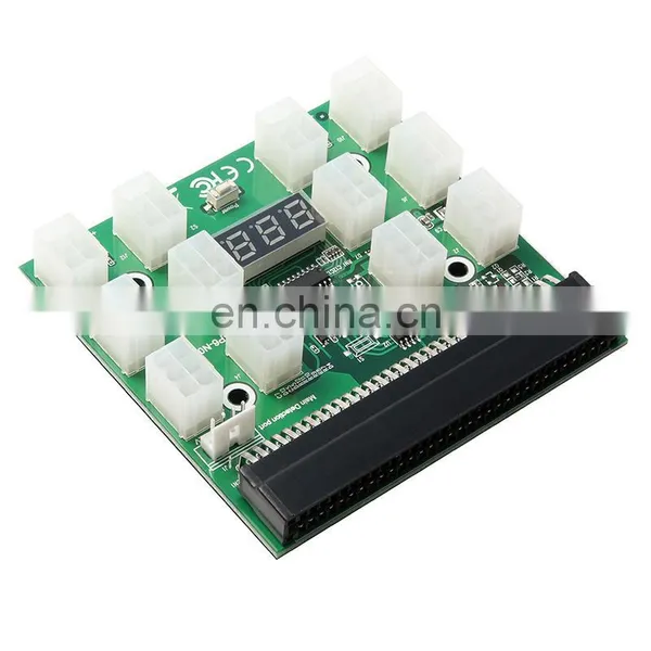 12v 12 Port 6 Pin 1200w Server Power Supply Breakout Board Adapter For Gpu Game/breakout Board 24pin photo-4