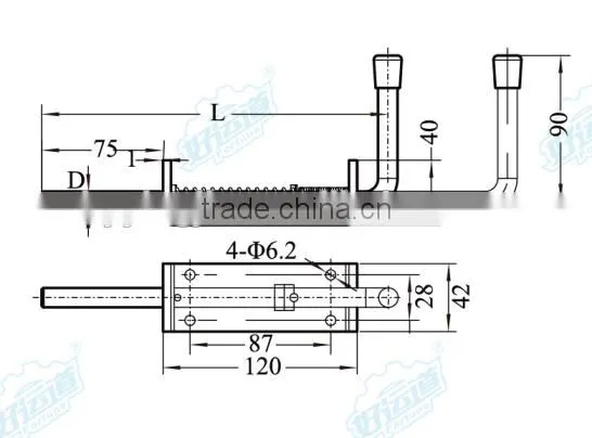 02410 Spring Toggle Latch for Trucks and Trailers,Spring Toggle Latch,Truck Steel Spring Toggle Latches photo-2