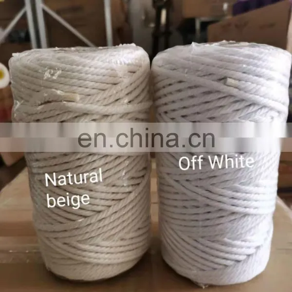 Macrame Twist Braided Cord 100% Macrame Cotton Rope Factory Wholesale 2mm 3mm 4mm 5mm 10mm 12mm 20mm Cotton,100% Cotton photo-5