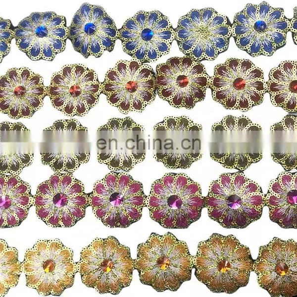 Custom OEM Sequins Color Clothing Lace African Ethnic Lace Wholesale photo-4