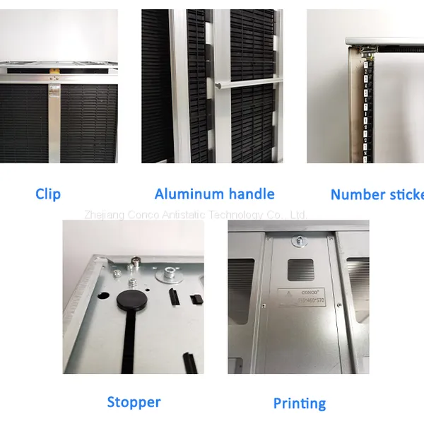 Esd Smt Pcb Magazine Rack , Antistatic Pcb Storage Racks for Smt Line photo-5