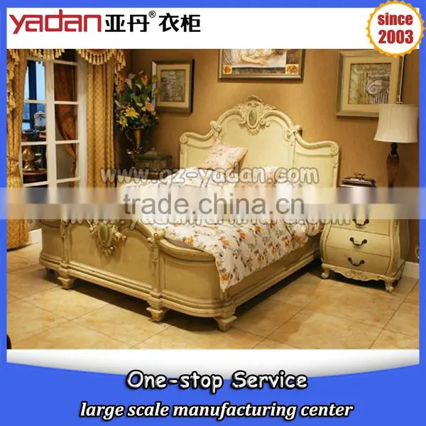 Latest Custom Made Luxury Bed Room Furniture Modern Wood Bed Design photo-4