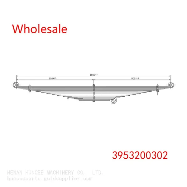 3953200302 Front Wheel Spring Arm Leaf Spring Wholesale for MERCEDES BENZ photo-2