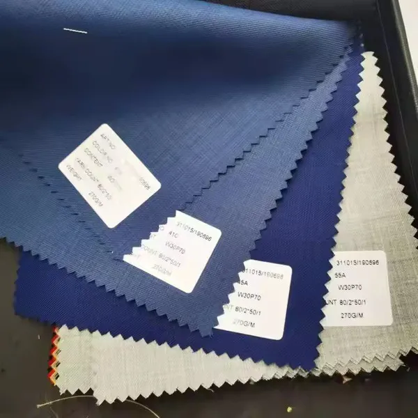 Wholesale Italian 180 Gsm Soft Blend Fabric 80% Wool 20% Poly Fabric for Formal Suit photo-4
