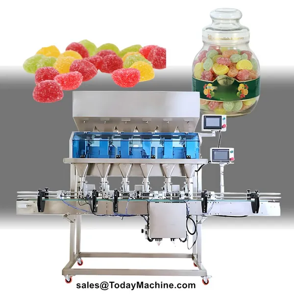 Automatic Weigher Filling Machine Lines for Granule Salt Rice Bean Sugar Popcorn Nuts photo-3