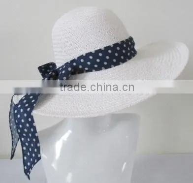 Folding Paper Straw Visor Hat photo-3