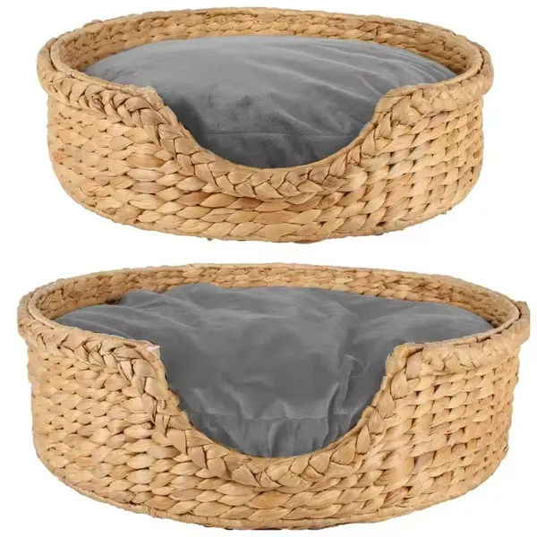Winter Soft Warm Semi-Enclosed Cat Litter Dog Bed House Indoor Cozy Comfy Pet Cat Bed photo-2