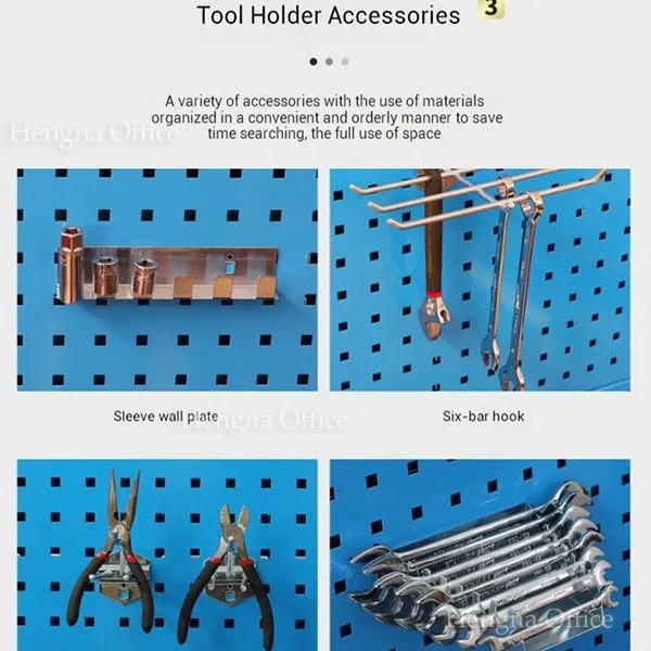 HN-1990M Professional Double-Sided Tool Rack | High-Capacity 5S Medical Lab Organizer With Secure Bin System & Locking Casters photo-5