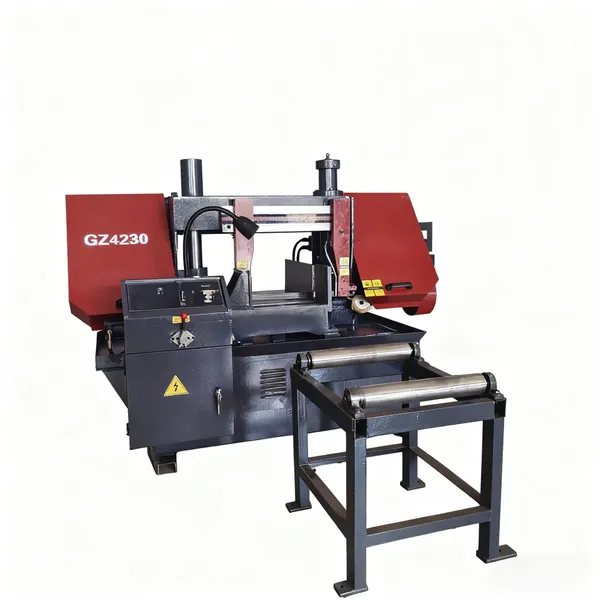 Semi-automatic Horizontal Metal Band Sawing Machine, Angle Cutting Rebar Saw, Cnc Band Sawing Machine Gb4230 photo-4