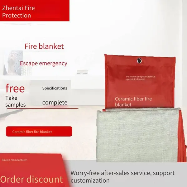 Prices of Tianjin Welding Protection Welding Blankets, Non-combustible Fireproof Blankets for Firefighting, Zhentai Customizes Fire Extinguishing Blankets in Various Sizes