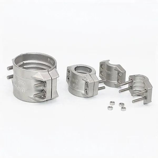 Safety Clamps Din2817 Stainless Steel 304 Safety Pipe Clamps Double Bolt Wide Clamps Hose Clamps High-pressure Hose Clamps photo-2