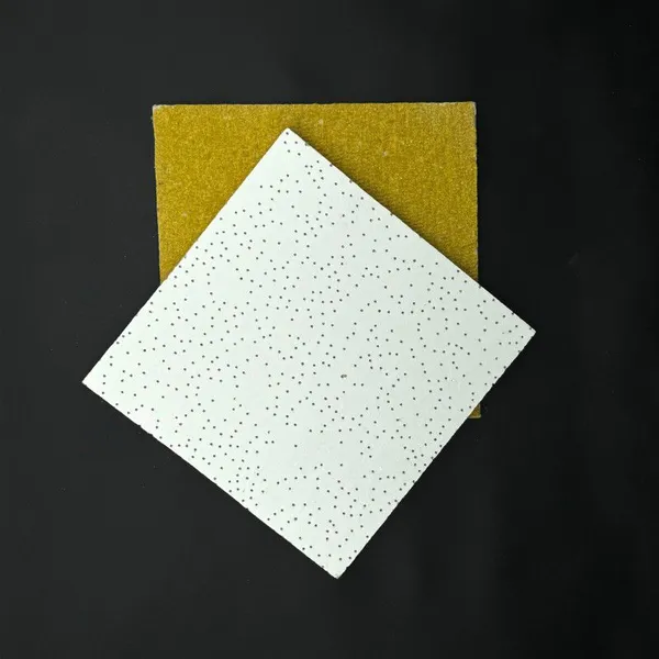Acoustic Mineral Fiber Board 600x1200mm Pin Hole Design for Office Ceiling Tiles photo-4