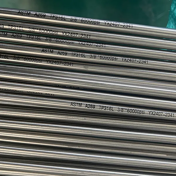 ASTM 304L 316L Tube en acier inoxydable hydraulique recuit brillant de qualité Ep