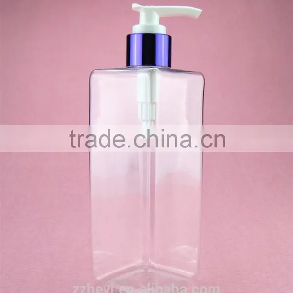 12oz 345ml Clear Square Plastic Bottles Empty for Liquid Soap Quality Choice
