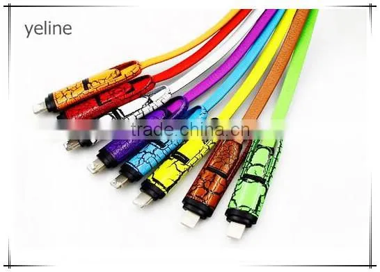 All in One Genuine Leather Usb Data Transfer Cable for Huawei Mate 8 photo-6
