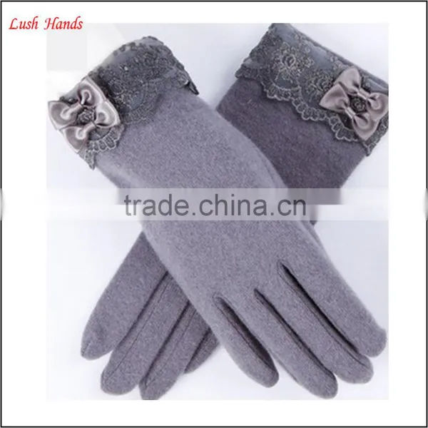 Gril Sex Cheap Wool Smart Phone Gloves photo-2