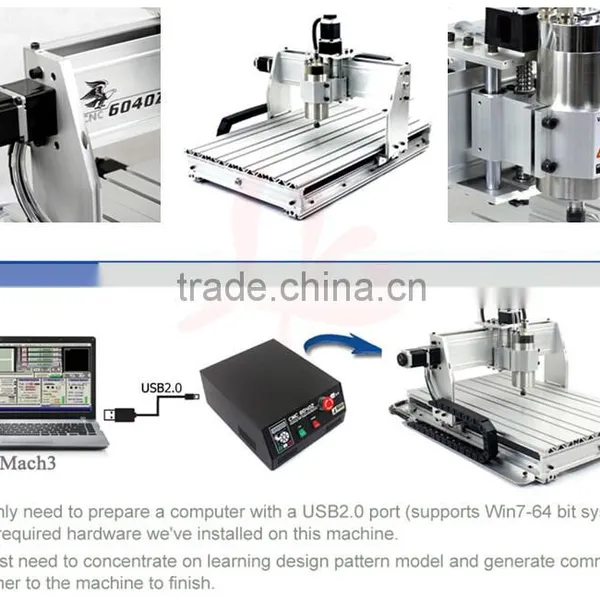 CNC Engraving Machine 6040 USB 3axis With 1.5KW Water Cooling Spindle photo-2
