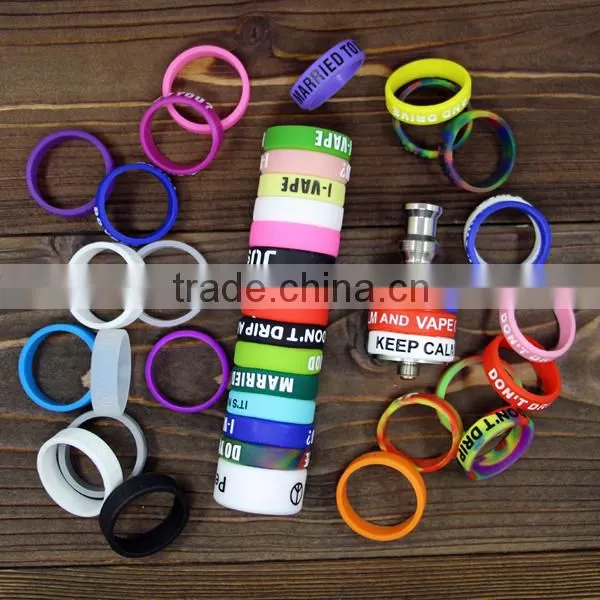 Custom Vapor Band Decorative Heat Resistant Rba Silicone Band Mechanical Mod Silicone Ring for Atomizer Tank photo-4