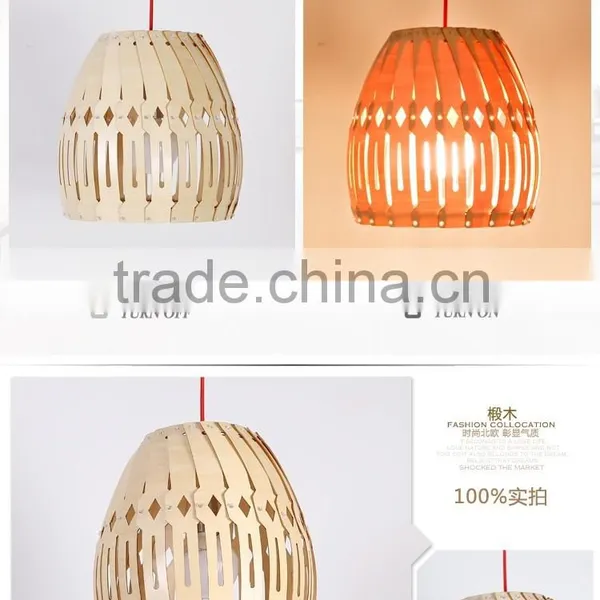 LED Pendant Light JK-8005B-34 New Modern Designer Wood Led Pendant Light for Restaurant photo-3