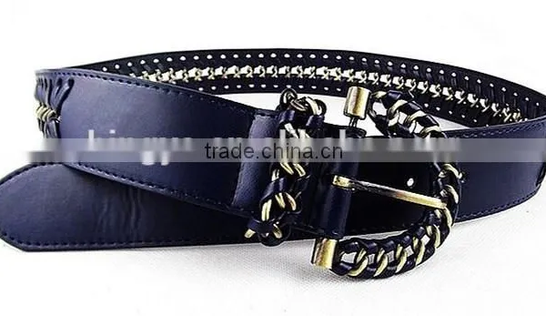 Braided Strap PU Belt For Ladies Dress -- E1505 photo-2