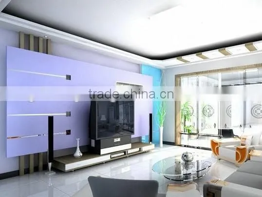 Crazy-selling Meter Price Customized Silk Printing TV Glass Wall For Hotel/House/ KTV Outdoor photo-2
