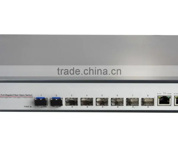 8 Port Fiber Optic Gigabit Ethernet Network Switch Ethernet switches