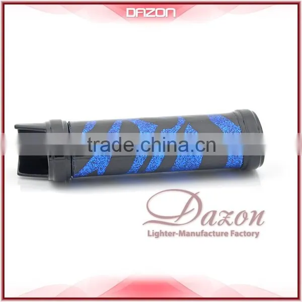2015 New Metal Blue-Leather Lighter Case For BIC Custom photo-2