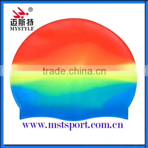 Multi Color Cheap National Silicone Swim Caps photo-4