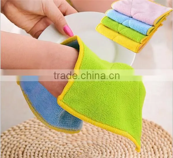 Wholesale Stock Lot Cheap Cotton Plain Tea Towel Fabric photo-3