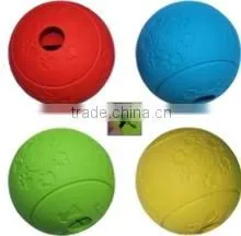 Durable Rubber Dog Treat Ball , Dog Toys .- New photo-2