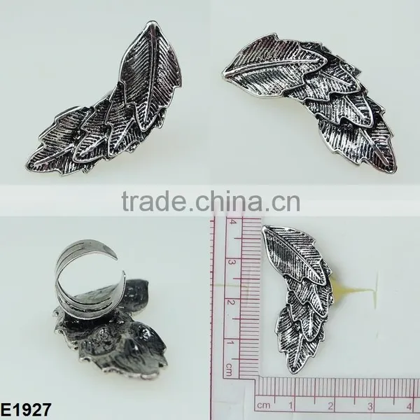 Direct Manufacturer Classic Ancient Silver Cuff Earring E1927 photo-2