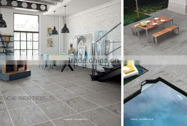 600*600mm Cement Design 3D Inkjet Print Ceramic Tiles photo-6