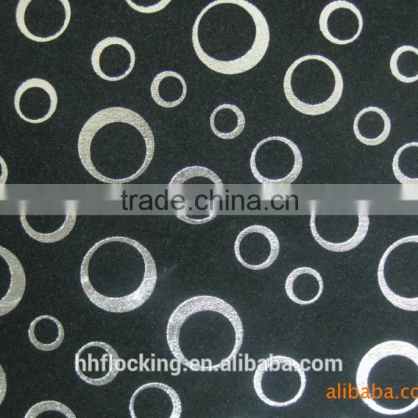 Bronzing Design Flock Fabric for Draw Bar Box photo-3