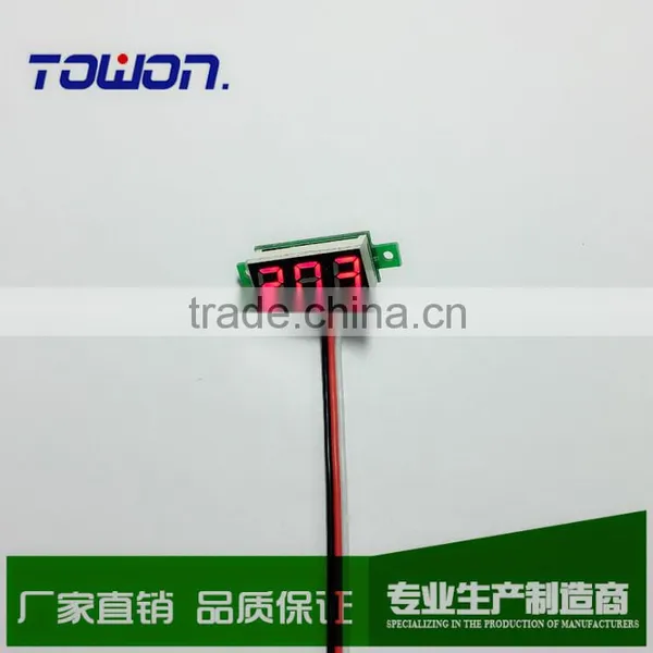 0 - 99.9V DC Digital Voltmeter Three Bit Red Green Blue 0.28 "LED 0v to 100v With Reverse Connection Protection photo-2