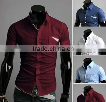 Hot Sasle Embroidered Custom Design Slim Fit Shirt for Man Quality Choice photo-2