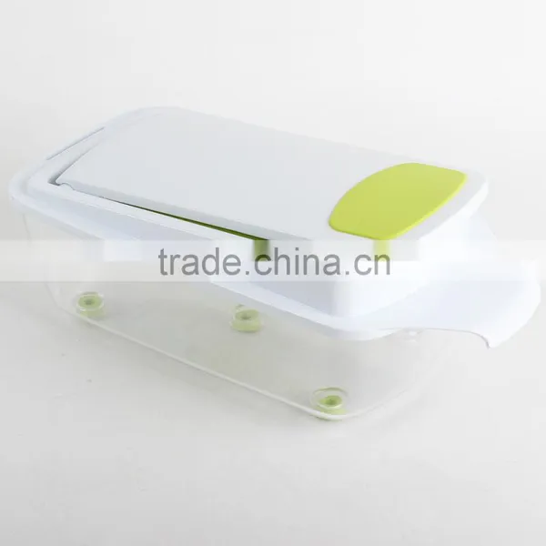 High Quality Vegetable Chopper Plastic Salad Maker Manual Food Processor photo-3