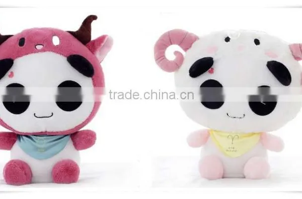 Promotion Gift Creative Cartoon Panda 12 Constellation Super Cute Doll Adorable Plush Toy Doll photo-3