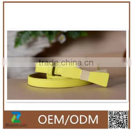 2016 Fashion Stylish PU Ladies Dress Belt for Woman With Bowknot