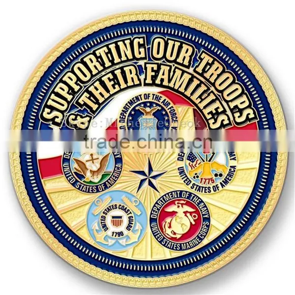 Cheap Enameled Antique Souvenir Metal Coin photo-3