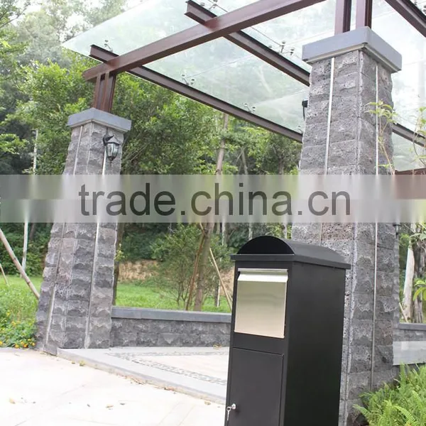 Foshan JHC Large Capacity Outdoor Metal Pillar Mailbox With Two Color Two Size For Garden photo-3