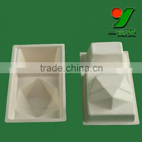 2016 Hot Sale Creative Bio Degradable Recyclable Hollow Out Ornament Unbleached Sugarcane Fiber Molded Pulp Body Scrub Packaging photo-4