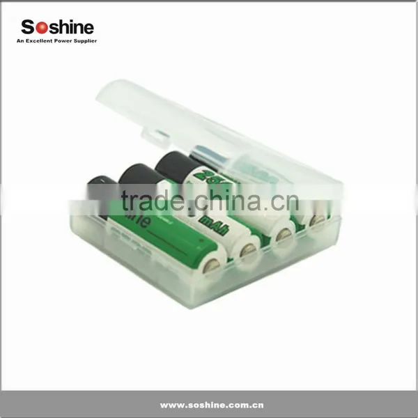 For 1-4 Pcs AA Battery AA Battery Holder Case Plastic Battery Case aa Battery Holder photo-2