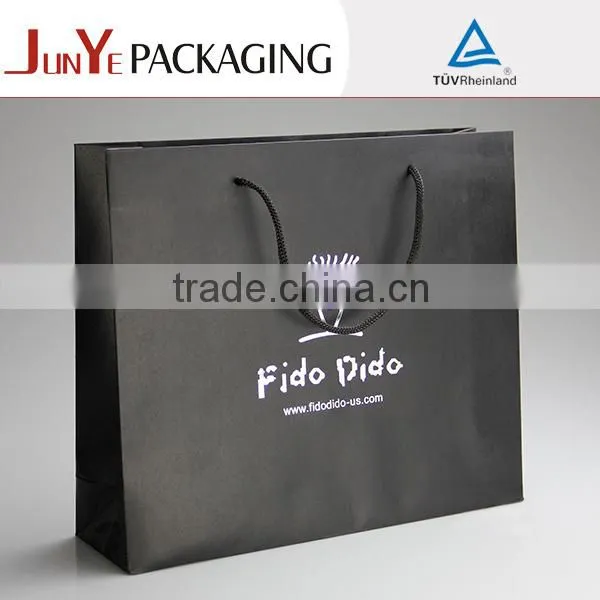 Wholesale Matte Back Lamination Logo Printed Custom Brand Name Folding Recycled Paper Shopping Bag photo-2