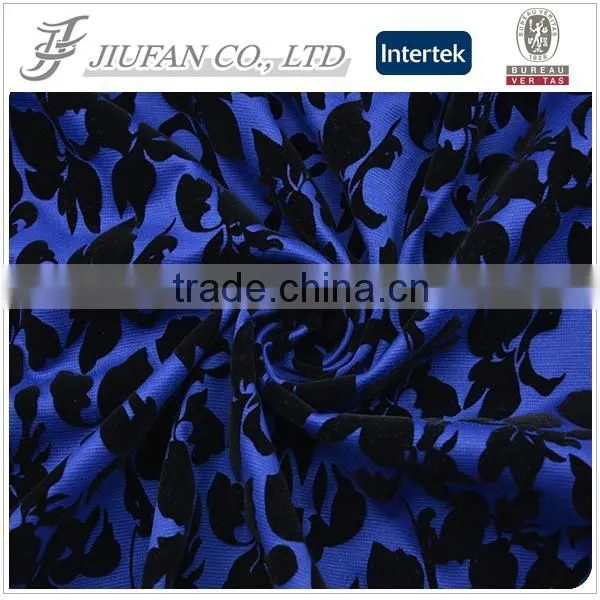 Jiufan Textile Ponti Flocked Fabric Polyester Spandex Roma For Lady's Sweater Quality Choice photo-2