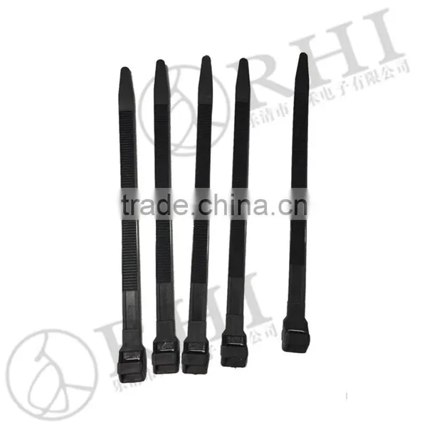 Black Nylon Material Double Loop Cable Tie photo-2