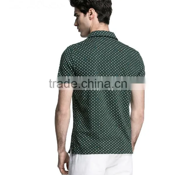 Custom Mens Quick Dry Spot Pure Cotton Moisture Transfer Polo Shirts photo-2