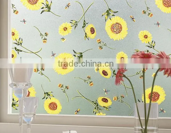 2D PVC Decorative Foil Printing Static Decorative Stretch Film PVC Decorative Foil Self Adhesive Window Film photo-3