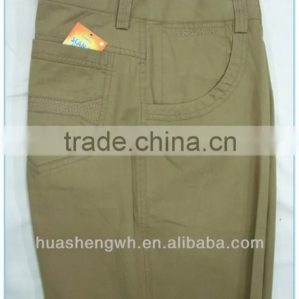 Khaki Man's Fashion Cotton Casual Trousers Pants 2013 Manufacturer photo-3