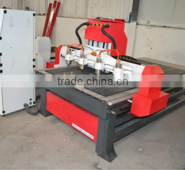 4 Axis Rotary Carving Four Heads Wood Cnc Router for Sale photo-3
